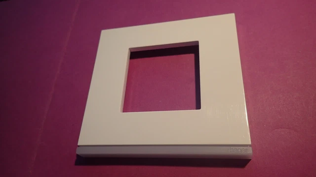 Plaque Double Blanche Pure Hager Gallery WXP0012 - Plastique Injecté Pour Installation électrique