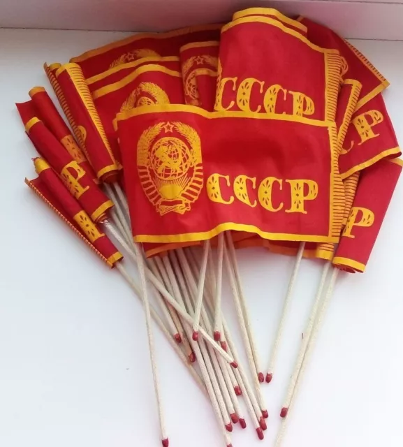 New! Red mini Flags USSR original 1960