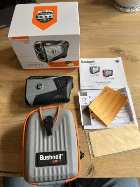 Bushnell Tour V5 Slim Range Finder - With Box & Protective Carry Case