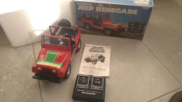 Vintage Rare Tandy Radio Shack Jeep Renegade 1984 Radio Controlled Red 60-3089