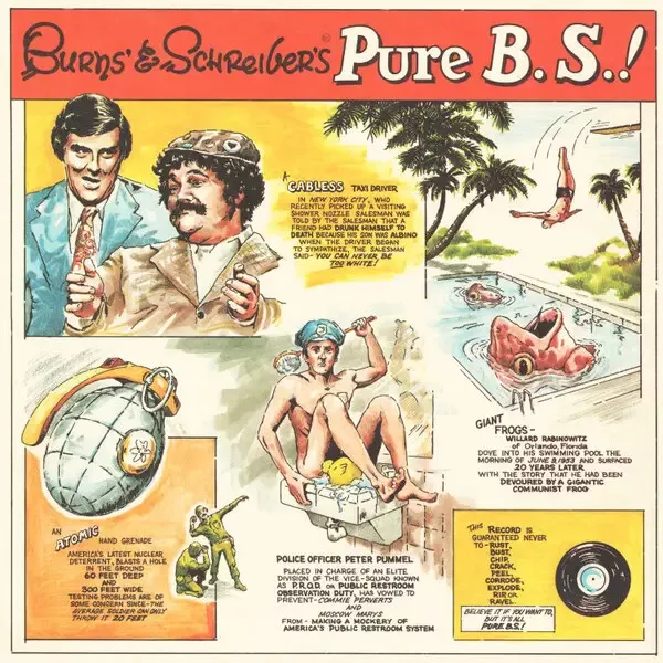 Jack Burns & Avery Schreiber Pure B.S.! Little David Records Vinyl LP