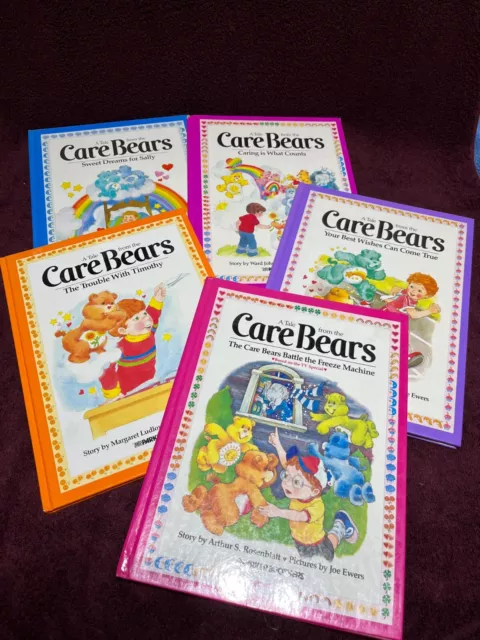 A Tale from the Care Bears Picture Books - Lot of 5 Vtg Parker Brothers