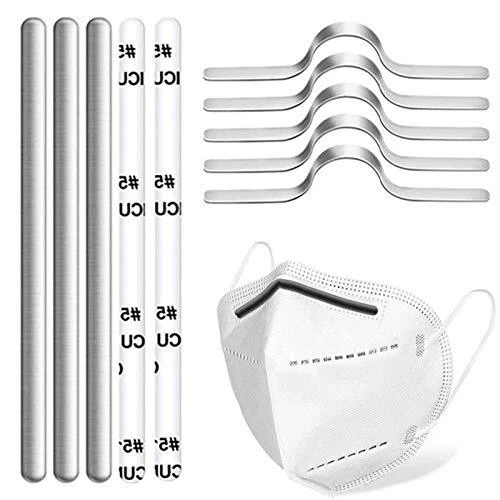 Aluminum Metal Nose Wires Bendable Twist Ties Bridge With Adhesive Back 85x5mm