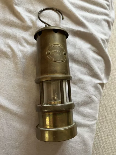 Vintage Hockley Lamp and Limelight Company Miners Light Brass