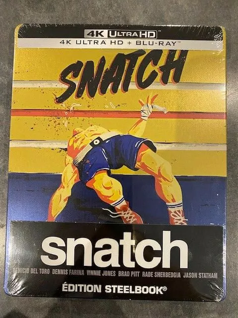 SNATCH - BRAD PITT - STEELBOOK COLLECTOR - film en 4K ULTRA HD + BLU-RAY zone B