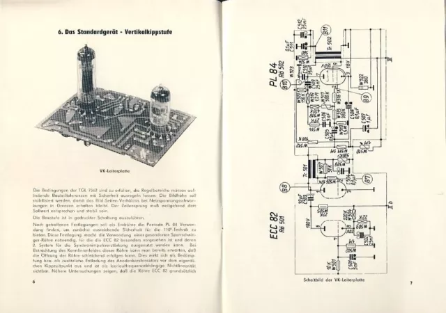 VEB Fernsehgerätewerke Stassfurt DDR Service Information RFT 1 1962 2