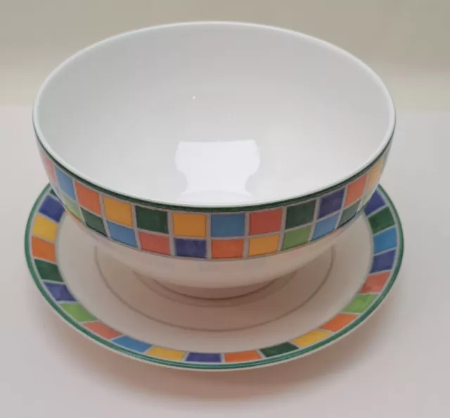 Villeroy & Boch TWIST ALEA LIMONE Schale mit Unterteller / Bowl (Ø 14,5 cm, neu)