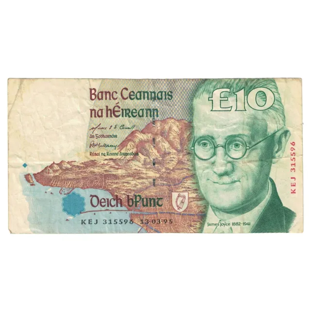 [#635129] Geldschein, Ireland - Republic, 10 Pounds, 1993, KM:76b, SS