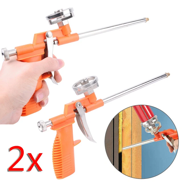 2X pistola de espuma de PU pistola de teflón espuma de pistola pistola pistola pistola de construcción espuma de montaje
