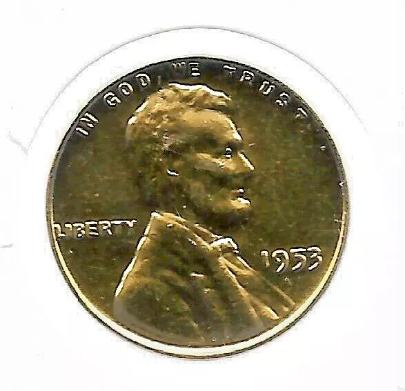 1953 US Liberty Lincoln Wheat Gold Cent Penny Collectible Collection Coin LOT:40