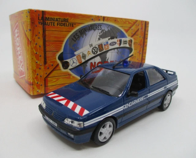 Norev Peugeot 205 Police 1992 1/43 - Hachette - Miniature Occasion Boîte