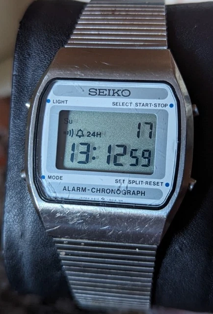 MENS DIGITAL SEIKO Alarm Chronograph A914 5010 Watch 3.00