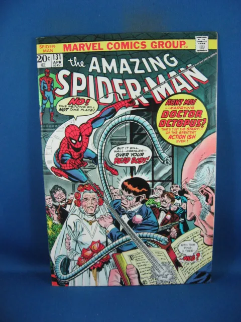 Amazing Spiderman 131 F+ Aunt May Wedding Marvel 1974