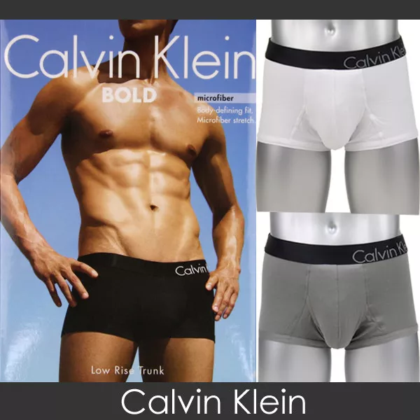 NWOT CALVIN KLEIN Bold Microfiber Low Rise Trunk Free Shipping CK Mens  Underwear $19.90 - PicClick