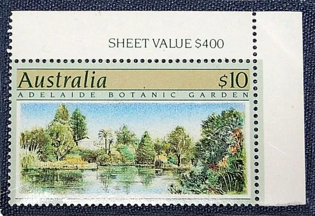 Australia 1989 Sc 1134 Perf 14 $10 Adelaide Botanic Garden~Mnh/Og Vfine