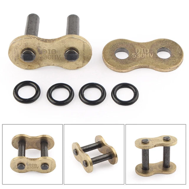 530 CHAINS MASTER Rivet Connecting Link Oring Fit For Kawasaki ZZR1100