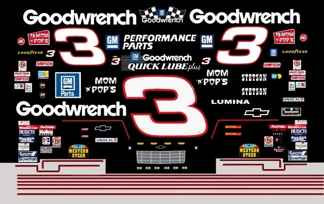 thumbnail image 2 of 3 Dale Earnhardt Jr. 'Mom N Pops' Camaro Waterslide Decals – 1/24th 1/25th Scale – TRACKSIDE 2 of 5