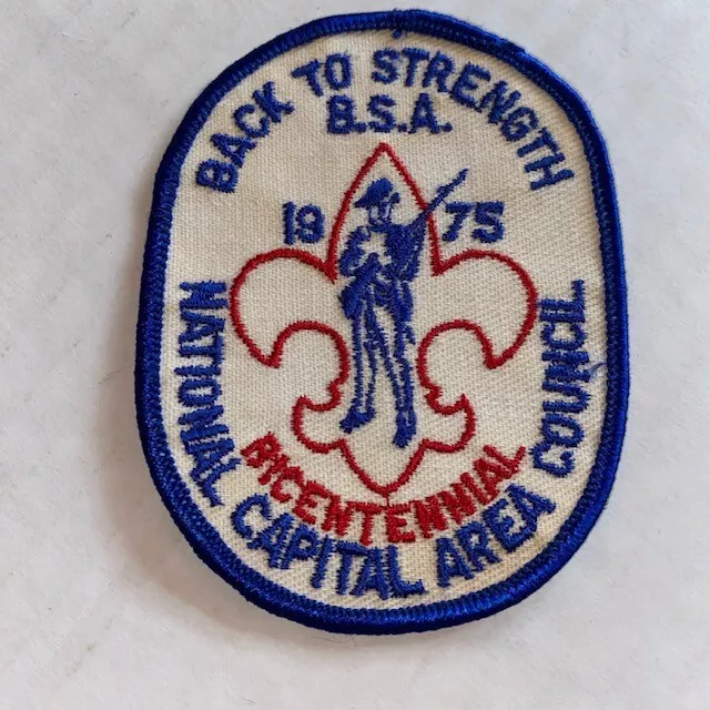 Back to Strength Boy Scouts BSA 1975 National Capital Area Council Patch