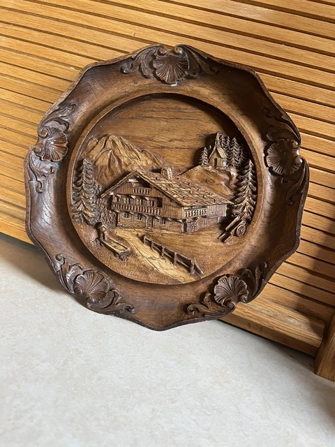 Antique Carved Wooden Wall Art
