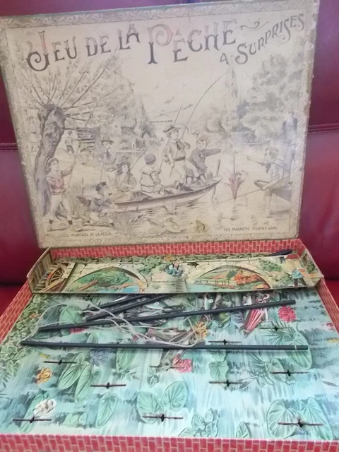 JOUET ANCIEN JEU De Societe Saussine Le Jeu De La Peche A Surprise EUR 80,00 - FR