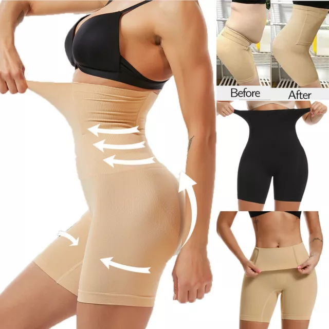 Damen Body Shaper Hohe Taille Mieder Hose Bauchweg Abnehmen Höschen Kolbenheber