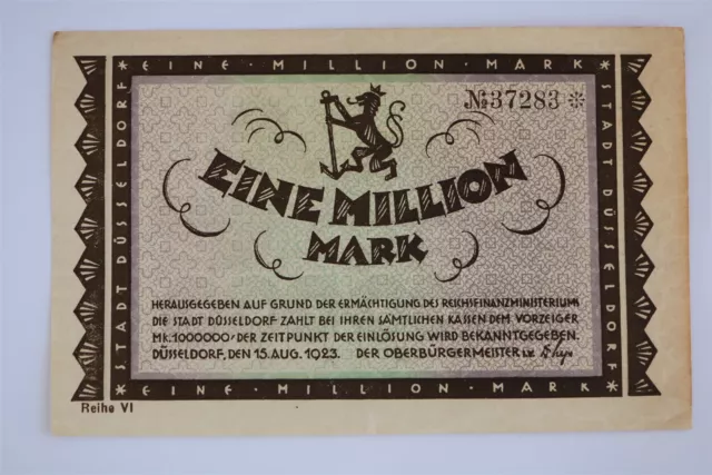 Germany 1 Million Mark 1923 Düsseldorf B38 #171