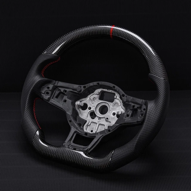 REAL CARBON FIBER Sport Steering Wheel VW MK7/7.5 Golf GTI Jetta Polo 20132020 £320.91