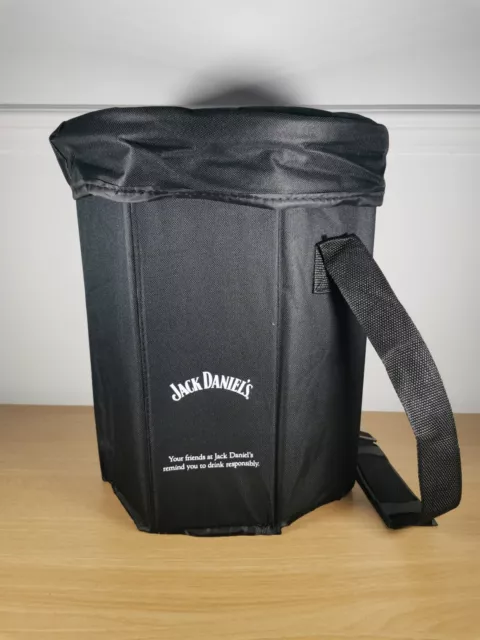 Jack Daniels Black Carry Along Cooler Bag Unused Foldable Free UK Postage