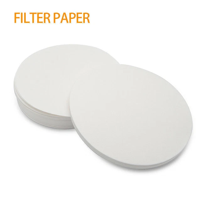 100-300pcs Laboratory Qualitative Filter Paper Circular Speed Filter Funnel