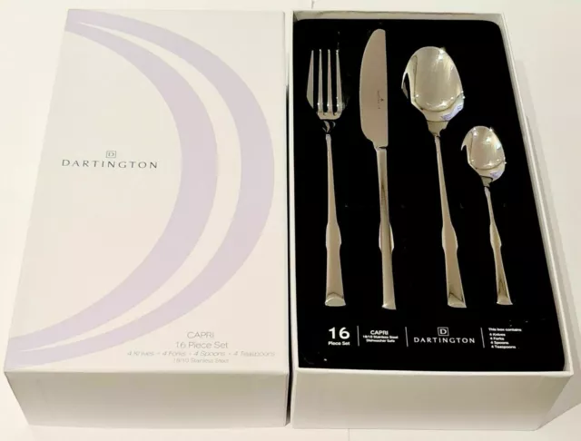 Dartington Capri 16 Piece Cutlery Set Stainless Steel - New