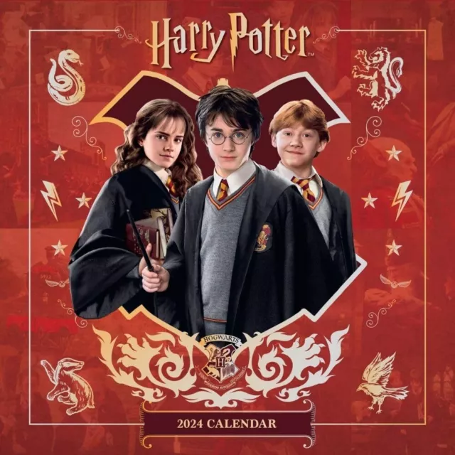 Harry Potter 2024 Kalender, Monat Bis View Quadratisch Wand Offizielles Produkt