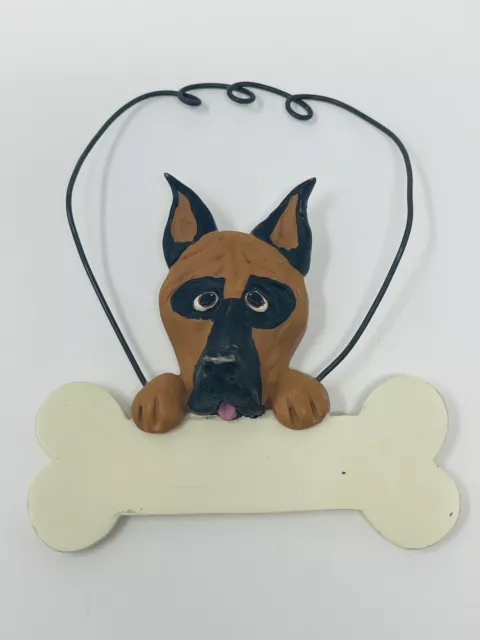 Personalized Boxer Great Dane Dog Name Mini Sign Hanger Decor Figure Ornament 2