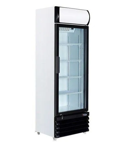 540 Litre Upright Single Glass Door Fridge Display Commercial Refrigerator 12mwt