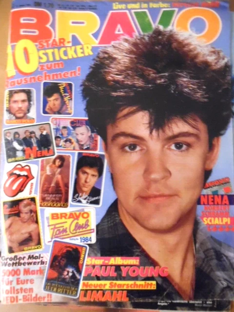 BRAVO 3 - 1984 D Paul Young Depeche Mode Limahl Shaky Scialpi Nena Gazebo Nino