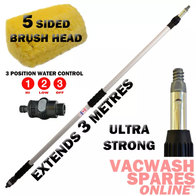 Portable Pressure Power Washer Pump 8L Spray Jet Car Wash Lance Cleaner  Brush