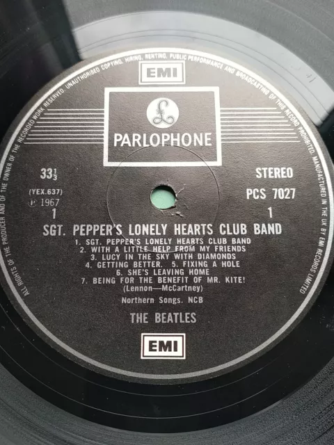 The Beatles Sgt Peppers Lonely Hearts Club Band With Cut Outs Nm !!!