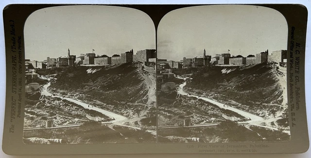 -ansicht Jerusalem 1901 Foto Stereo Vintage P81L9n19