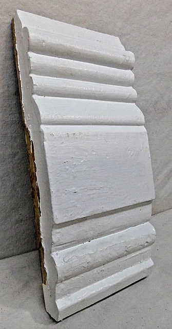 Antique Victorian Door Trim Rosette Plinth Block - C. 1870 Architectural Salvage 2