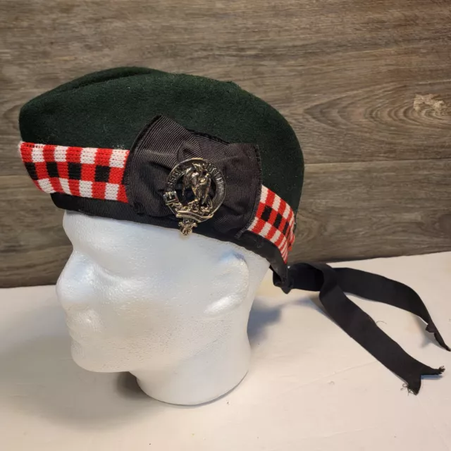 Scottish Hat Cap Glengarry w Hay Clan  crest badge