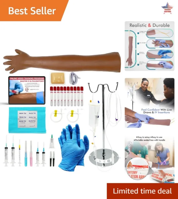 Phlebotomy Practice Kit - Realistic Experience - Online Training Course Included