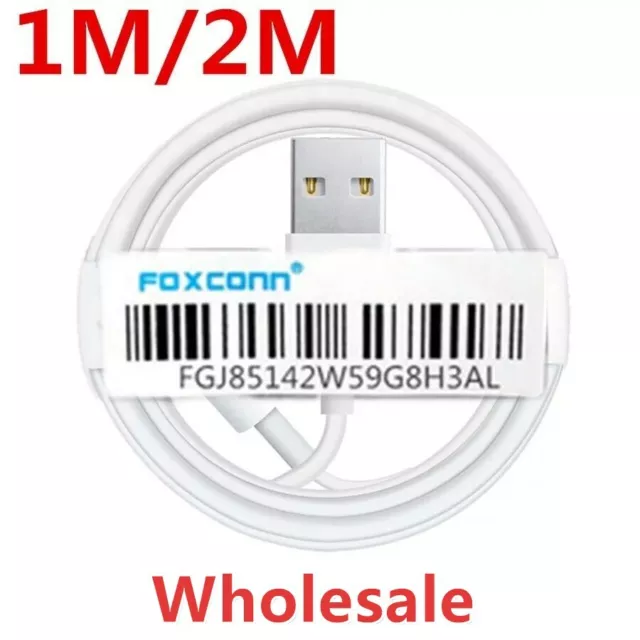 10X Lot 3/6FT Long Foxconn For i Phone11 X 8 7 6s USB Data Charging Cord Cables