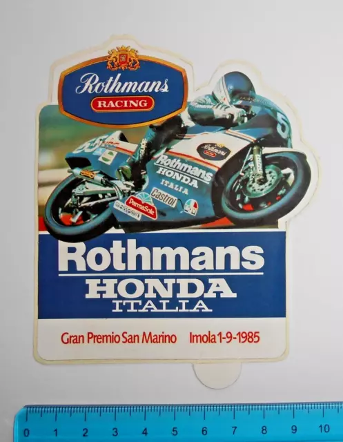 Adesivo Sticker Vintage Autocollant Auto Moto Tuning Rothmans Racing Honda.