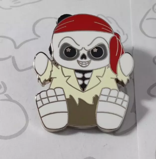 Jack Sparrow Skeleton Pirates of the Caribbean Wishables Mystery Disney Pin