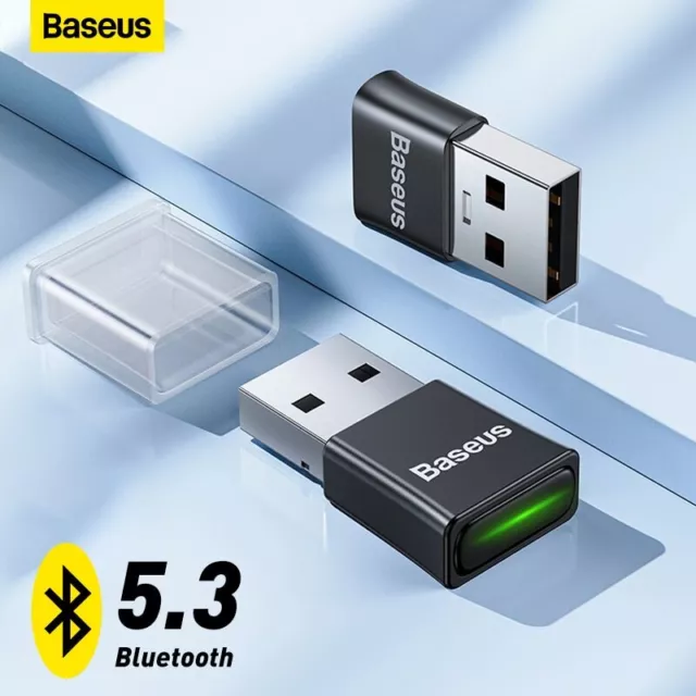 Baseus Bluetooth Empfänger USB Bluetooth 5.3 Kabellose Dongle Adapter Musik,