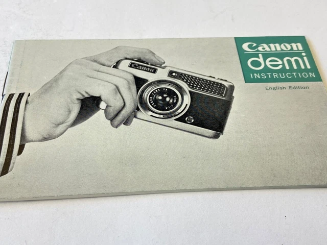 MODE D'EMPLOI PHOTO CINEMA CAMERA CANON DEMI in english only 2