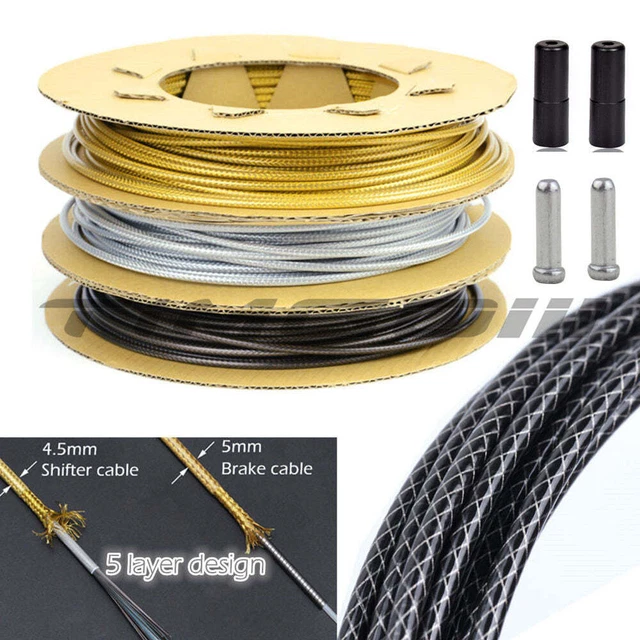 MTB ROAD BIKE Outer Cable Housing Hose Shifter Derailleur Brake Braid