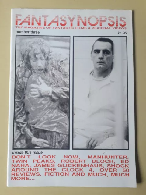 FANTASYNOPSIS #3 Rare UK Horror Film Fanzine Magazine October 1990