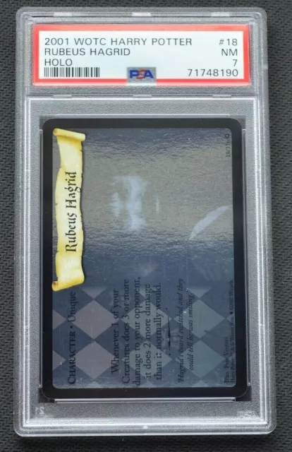 Rubeus Hagrid Holo 18/116 Harry Potter Basisset WOTC PSA