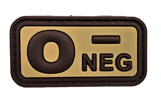 Patch Quadrato PVC Gruppo Sanguigno A+ Con Velcro - Verde Oliva - Foto 4