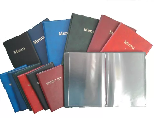 A5 Leather Look Menu Cover Or Wine List Cover Printed (Priced Per One)